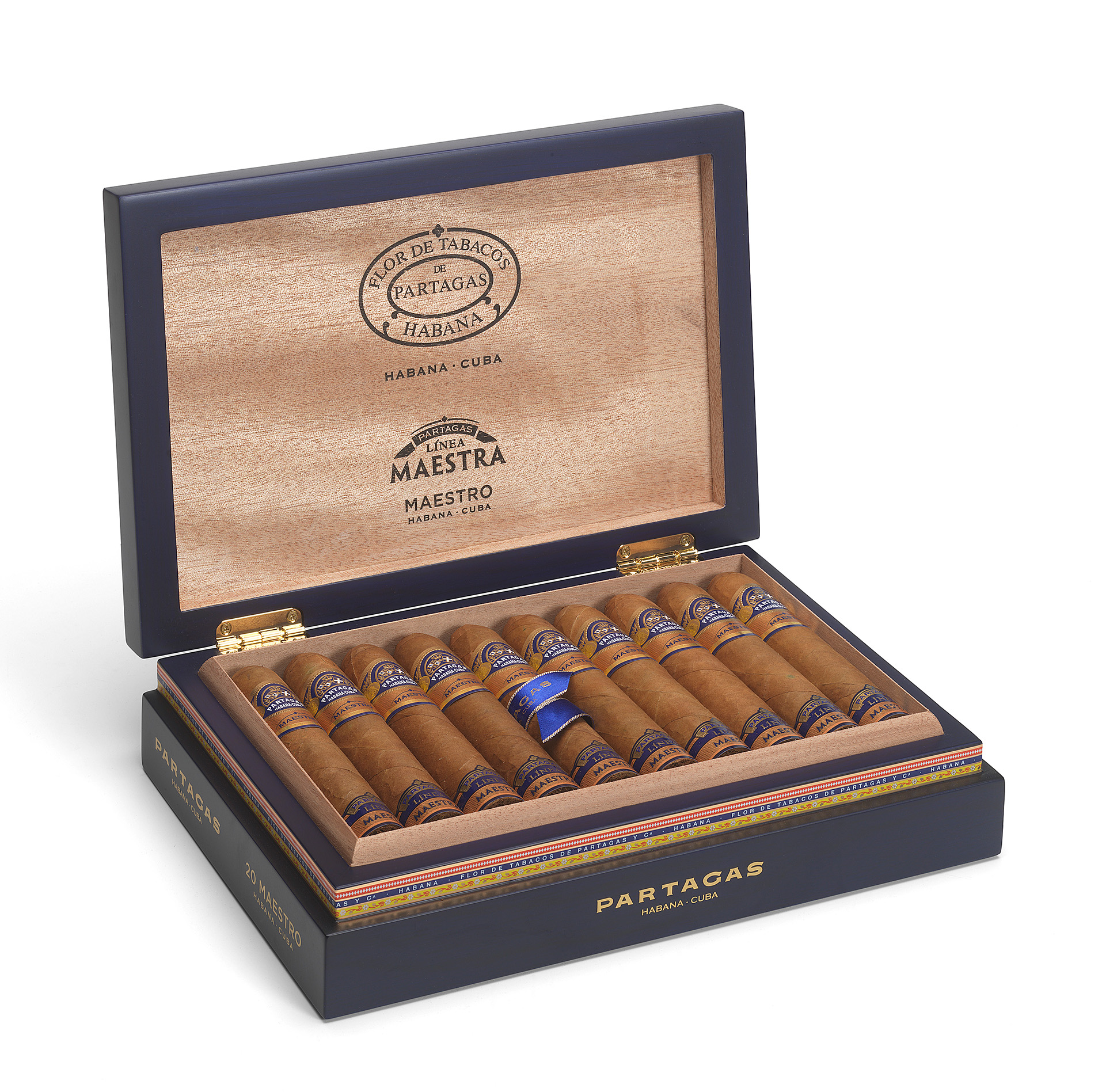 Partagas-Linea-Maestra-Maestro-Cigar-Box-Open